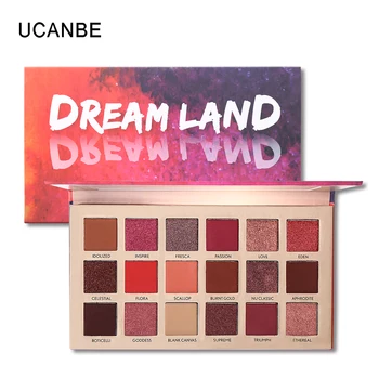 

UCANBE Dreamland Eyeshadow Palette 18 Colors Matte Eye Shadow Nude Pigment Shimmer Natural Light Long Lasting Smokyr Make Up