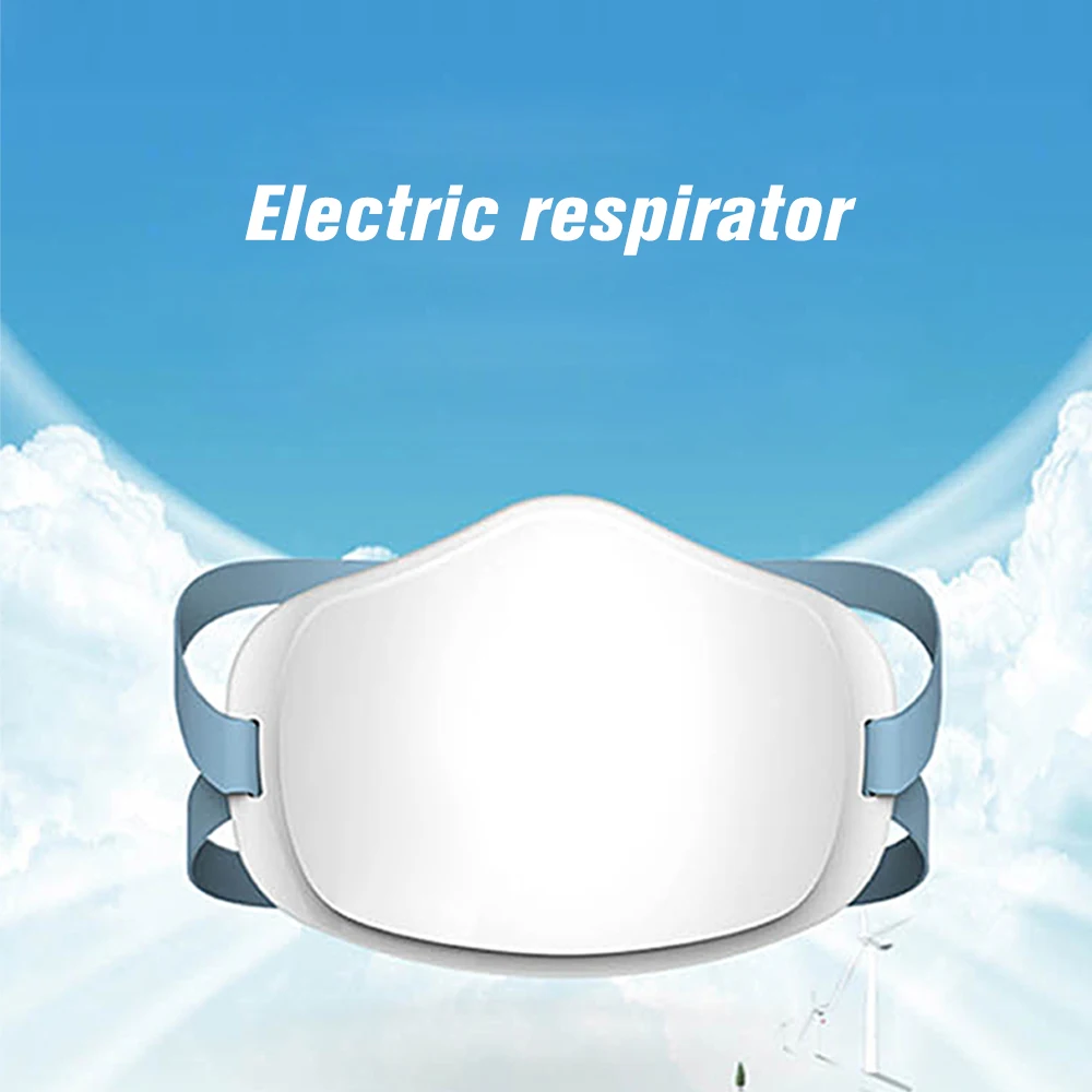 

Electric Mask Respirator Air Purifying Dustproof Mask Anti-haze Face Mouth Mask USB Rechargeable 4 Lay of Protection face shield
