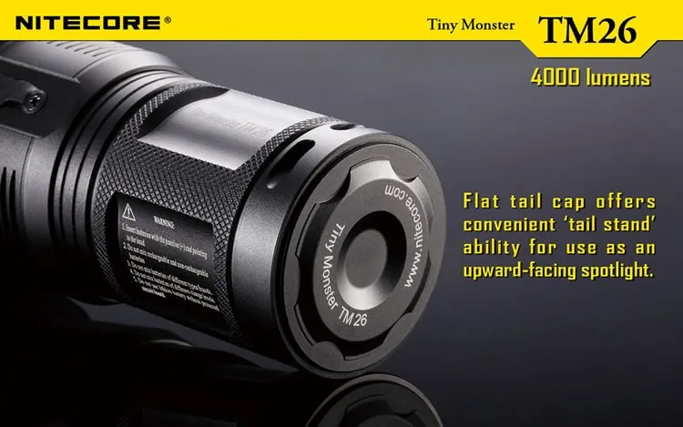 NITECORE TM26 Led 4000 люмен 454 м расстояние Oled дисплей поиск перезаряжаемый фонарик+ батарея 18650+ NHM10