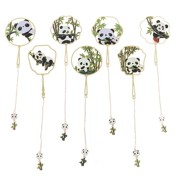 

Kawaii Panda Bookmarks Cute Animal Metal Bookmark Tab For Books Stationery Book Marks gift for teacher School Office Supplies