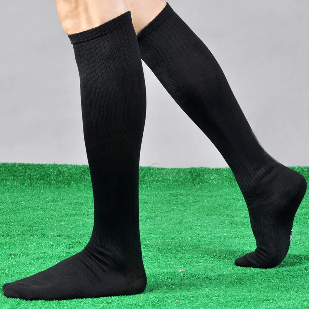 Длинные хлопковые носки 8 расцветок Для мужчин Для женщин детская Повседневное в полоску длинные носки без пятки профессиональные футбольные Мячи Лакросс гольфы