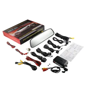 

High-tech Processing Intelligent Parking Assistance System 4 Sensors Parking Sensor Rear View Camera Digital TFT LCD Monitor