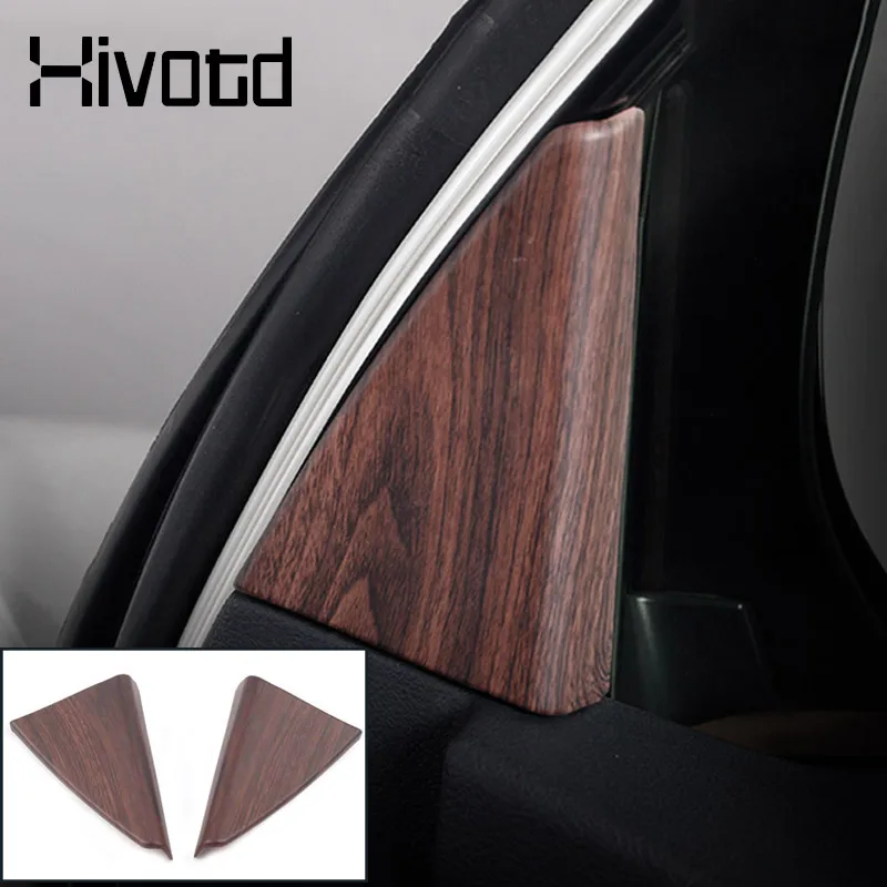 Car Inner Triangle Covers Auto Interior Decoration Accessories Front Window A Pillar Parts For Land Cruiser Prado 150 2020-2019 - 3
