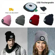 Акриловая шерстяная вязаная головная лампа колпачок светодиодная шапочка ремонтная шапка осенняя и зимняя Ночная рыболовная платформа рыболовный светильник вязаная шапка