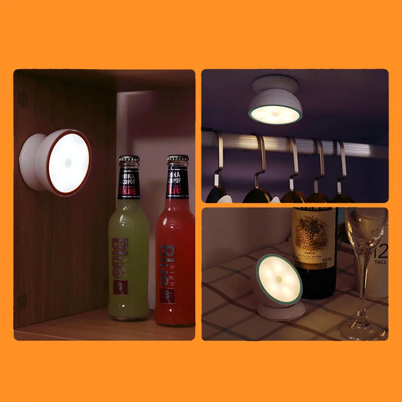 

Onefire Night Light Toilet/WC LED Motion Sensors Lights Bulb with Motion Sensor Battery Operated Switch Closet/Cabinet Lighting