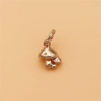 

Cefuny 925 Sterling Silver Sparkling Mushrooms Dangle Charm for Snake Bracelet & Bangle Autumn New Style Diy Charm Bead Making