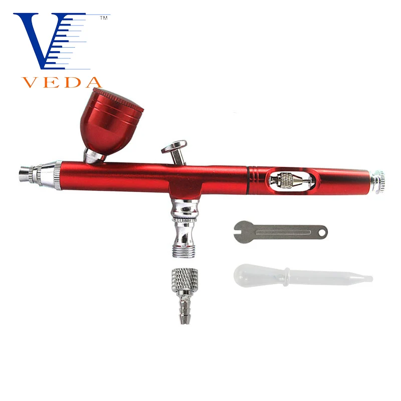

0.3mm Nozzle 7cc Dual Action Feed Airbrush Gravity Feed Spray Gun Kit For Makeup Nail Art Design Craft Tattoo Cake Decorating