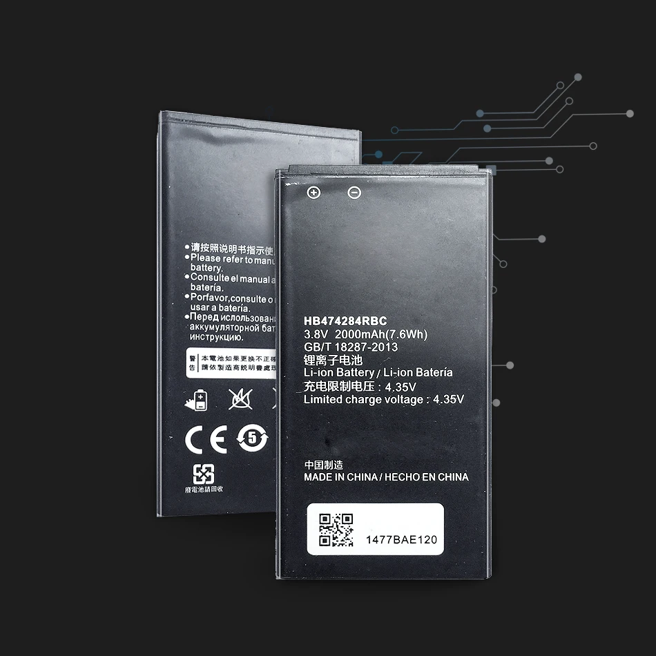 Сменный аккумулятор HB474284RBC для телефона Huawei Honor 3C Lite C8816 C8816D G521 G615 G601 G620 Y635 Y523 Y625 2000