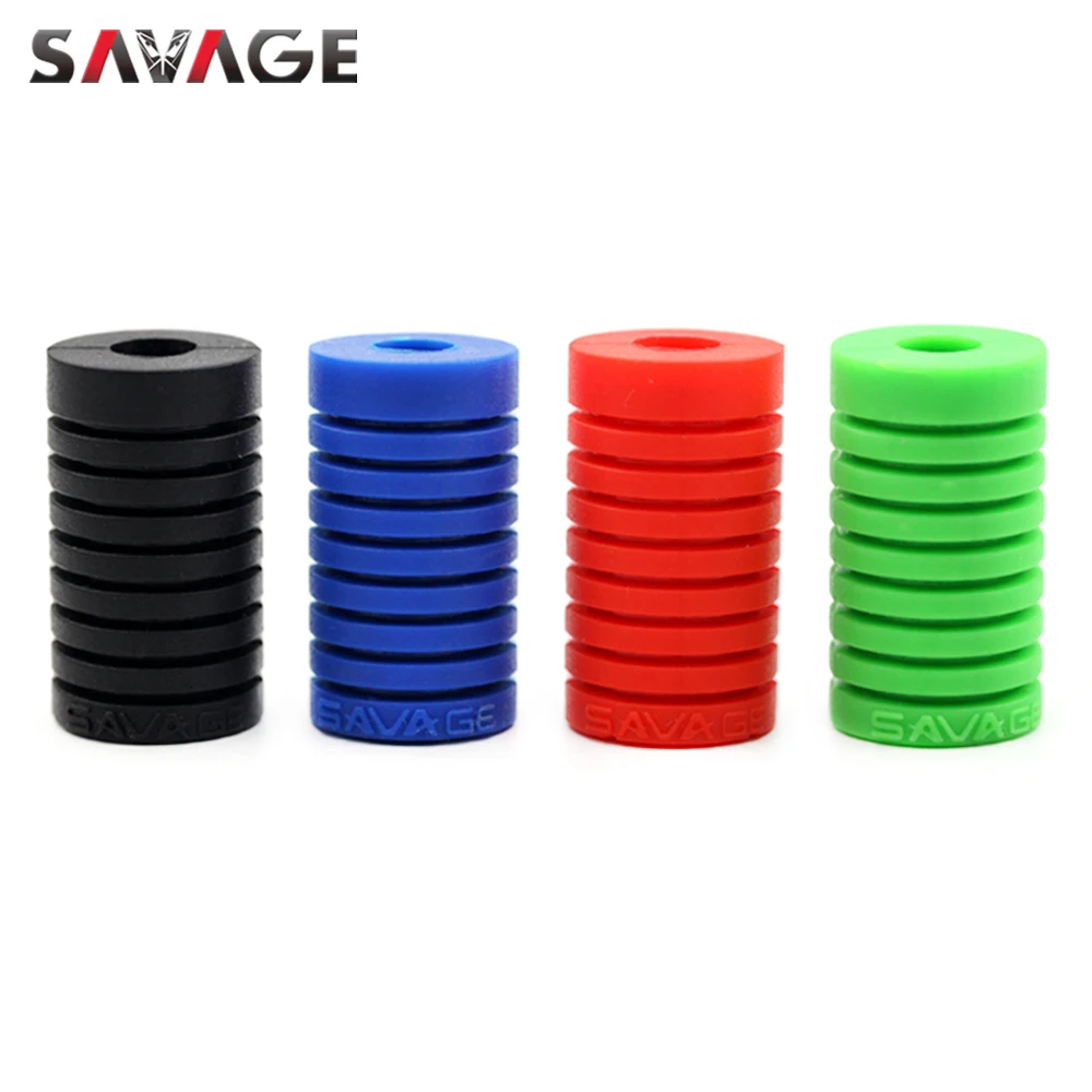 Universal Foot-Operated Left Shift Lever Foot Pad Pedal Toe Peg Cover Motorcycle Accessories Silica Gel Black/Blue/Red/Green