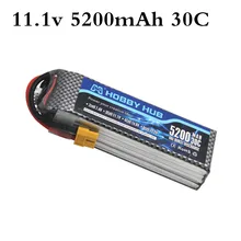 3S 11,1 V 2800mAh 3000mAh 5200mAh 30C Lipo аккумулятор для радиоуправляемых летательных аппаратов, игрушек, вертолетов, машин, лодок, 3s Lipo