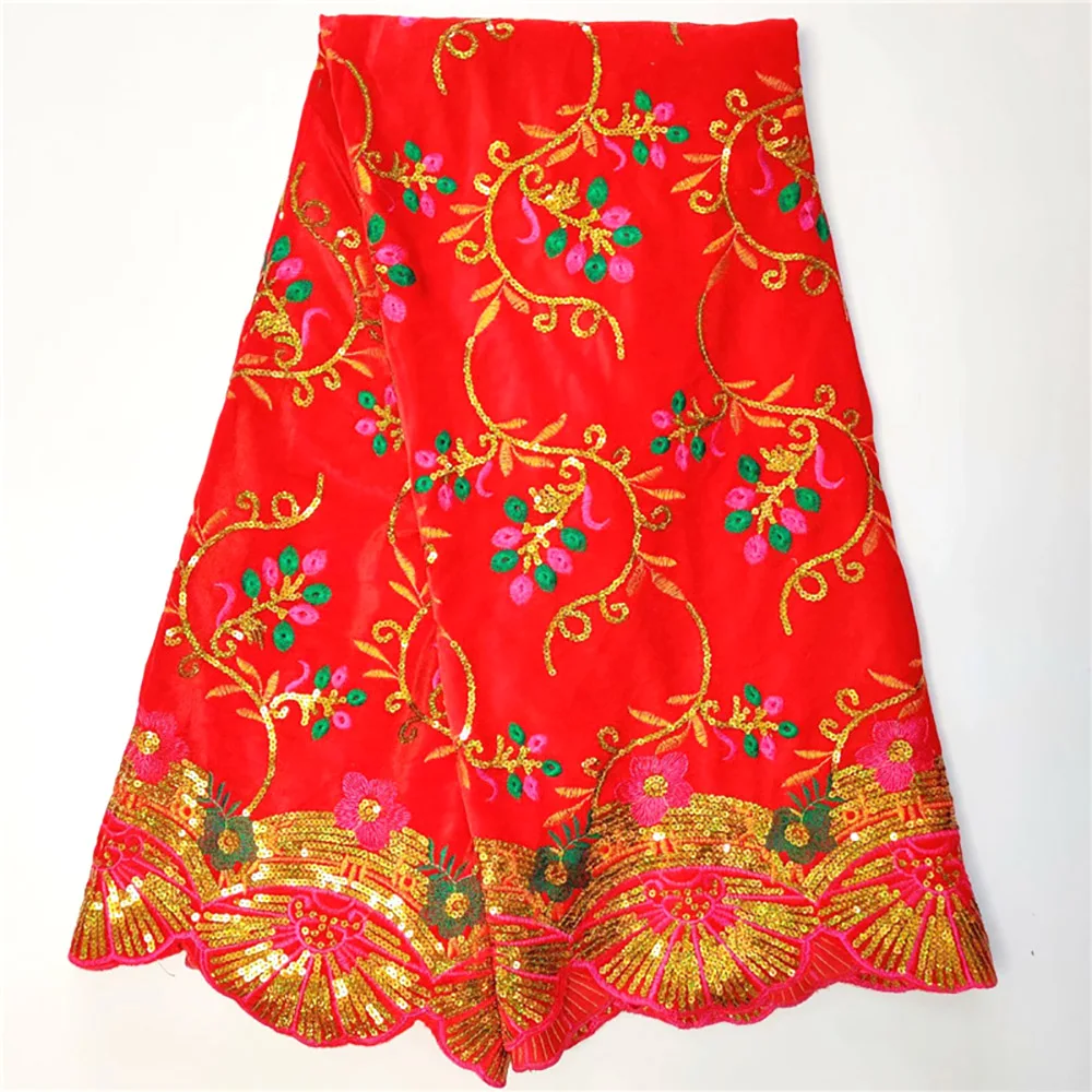 Нигерийская бархатная кружевная ткань, шелк, тюль, кружевная ткань, высокое качество, Sequince, Африканское кружево, свадебная ткань для платья VE-043