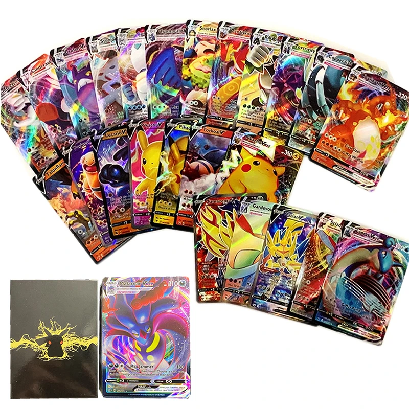 English Version Pokemon Cards Box V Vmax Team Mega Ex Gx Trainer Energy Display Playing Game Pokemon Shining Cards Kids Toy Game Collection Cards Aliexpress
