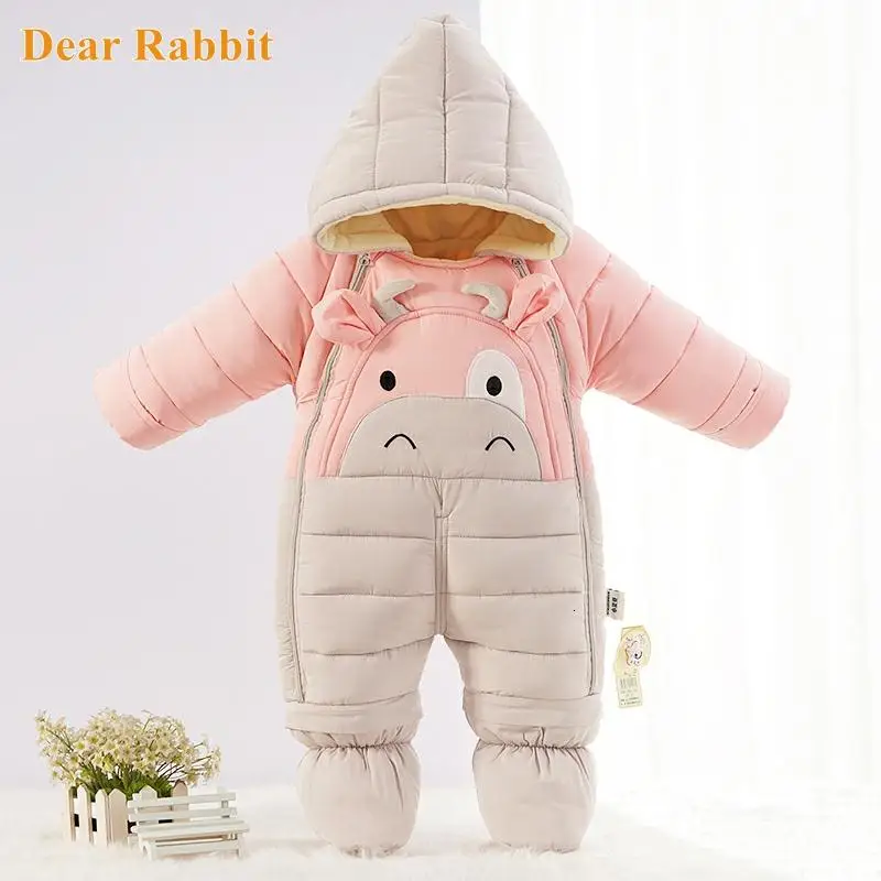 30 Degrees 2022 New Born Girl Winter Clothes Baby Wear Boy Snowsuit