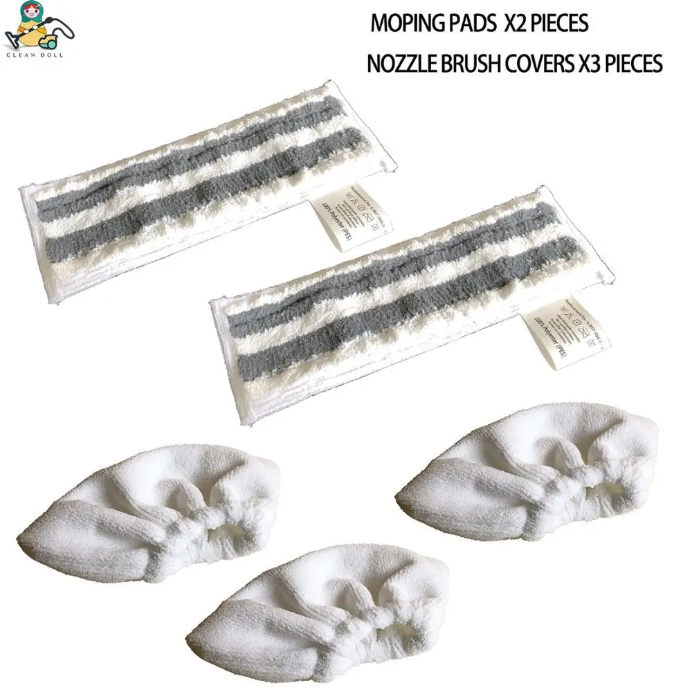 Steam Mop Cleaning Pads Mop Cloth Rags Kit for Karcher SC1/SC2/SC3/SC4/SC5/SV7 