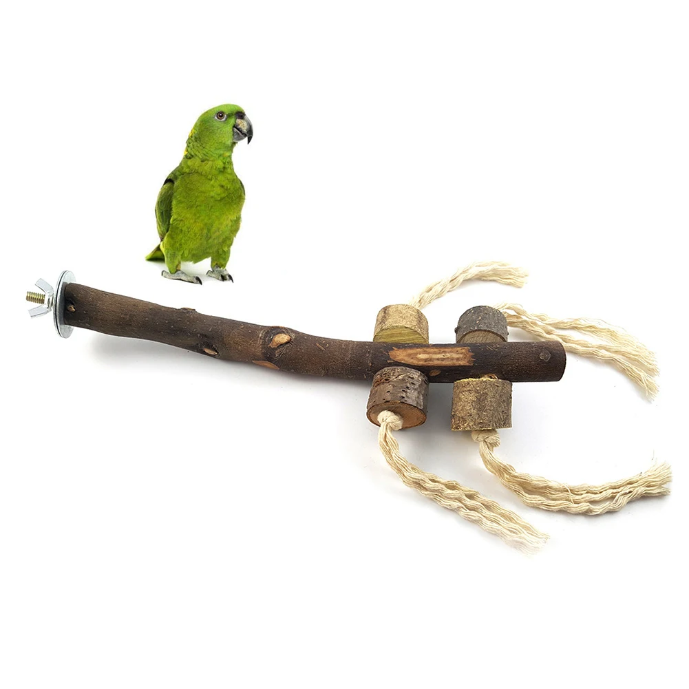 Горячая птицы Когтеточка прыгающая хлопковая веревка подставка окунь жевательные для клетки игрушки