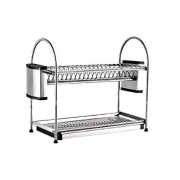 

Home 304 Stainless Steel Dish Rack Multi-Function Drain Rack Kitchen Knife Chopsticks Storage Rack