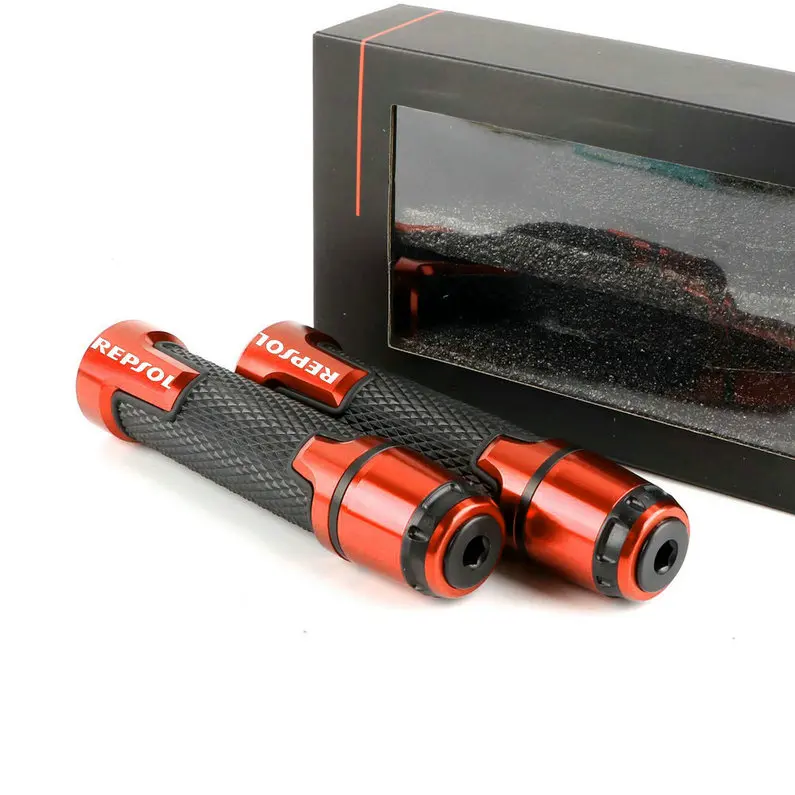 7/8 ''22 мм аксессуары для мотоциклов наконечник для ручных ручек для HONDA REPSOL CBR250R CBR300R/F CB500F/X CB190R/X - Цвет: Orange
