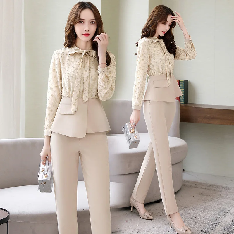 

Set 2019 New Style WOMEN'S Dress Early Autumn Elegant Slimming Western Style by Age Trousers Fashion Spring And Autumn Early Aut