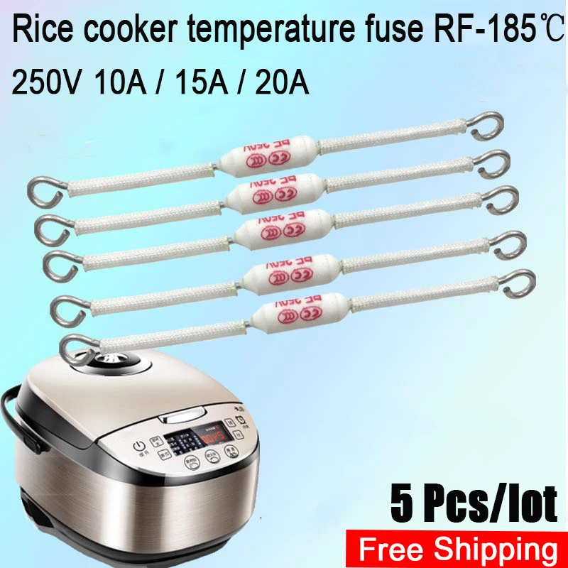 5Pcs/lot Rice cooker ceramic hot melt fuse RF 10A 15A 20A /185C Ceramic rice 250V 185C | Обустройство дома