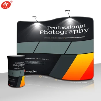 

20ft 6m S Shape Wide Graduation Ceremony Background Decoration Banner Stands With Aluminum Alloy Frame And Custom Logo Print