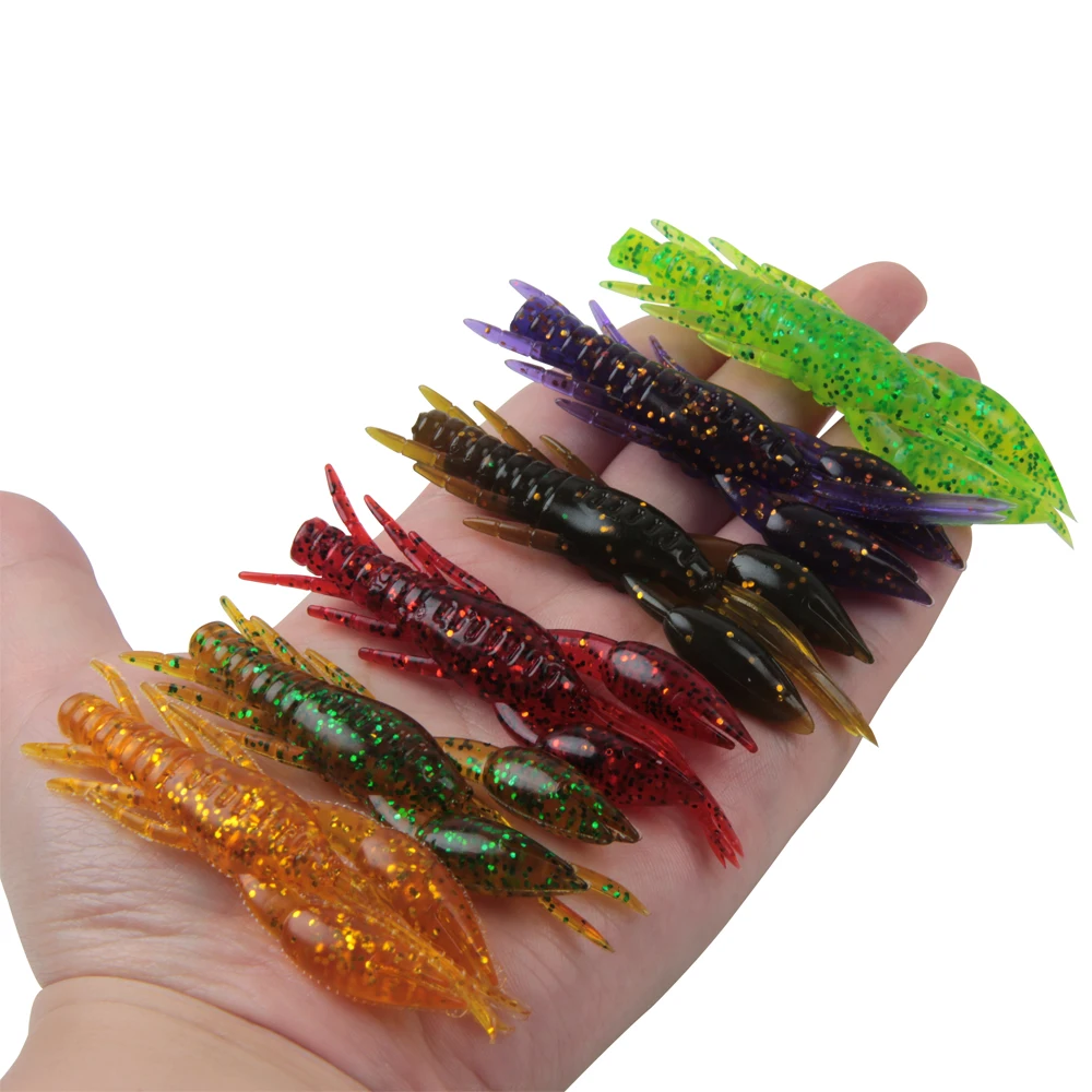 

3pcs 5.2g Lobster Soft Lures Lifelike Silicone Artificial Baits Freshwater Saltwater Swimbaits Fishing Tackle Lures