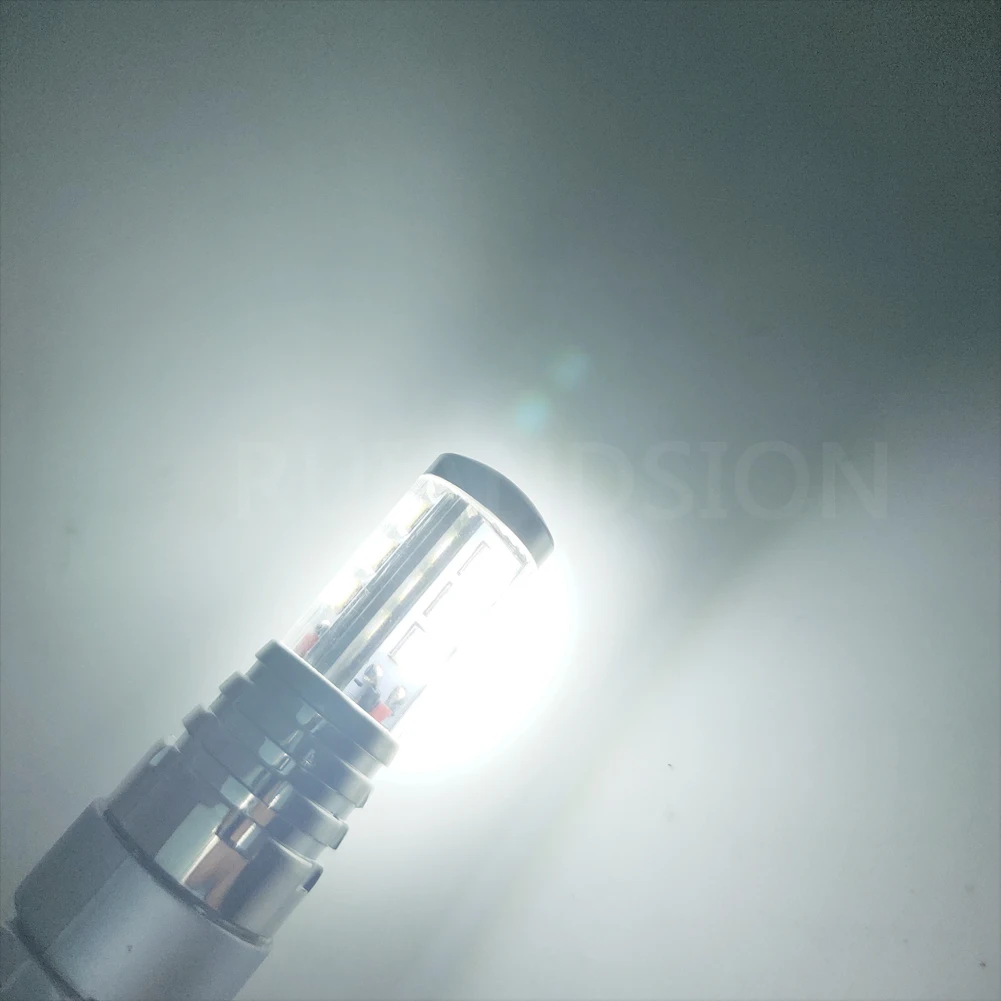 2x8,16 W 0.68A автомобиля T20 7440 7443 светодиодный лампы 3030 9SMD светодиодный 3156 3157 светодиодный для тормозной системы обратного светильник сигнала поворота может занять от 10 до 30V Белый 1000lm