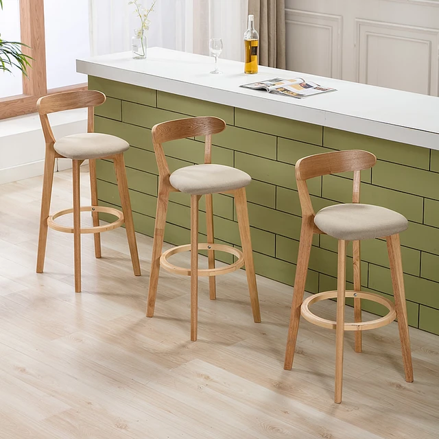 Massivholz barhocker für küche und hohe tabelle Moderne Minimalistischen  hocker stuhl zähler hocker bar tisch Hohe