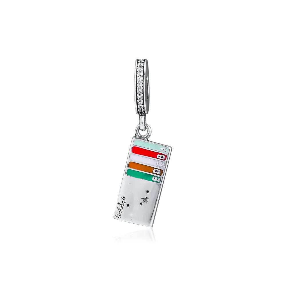 

CKK Ticket Book Charms 925 Original Fit Pandora Bracelets Sterling Silver Charm Beads for Jewelry Making Bead Bijoux