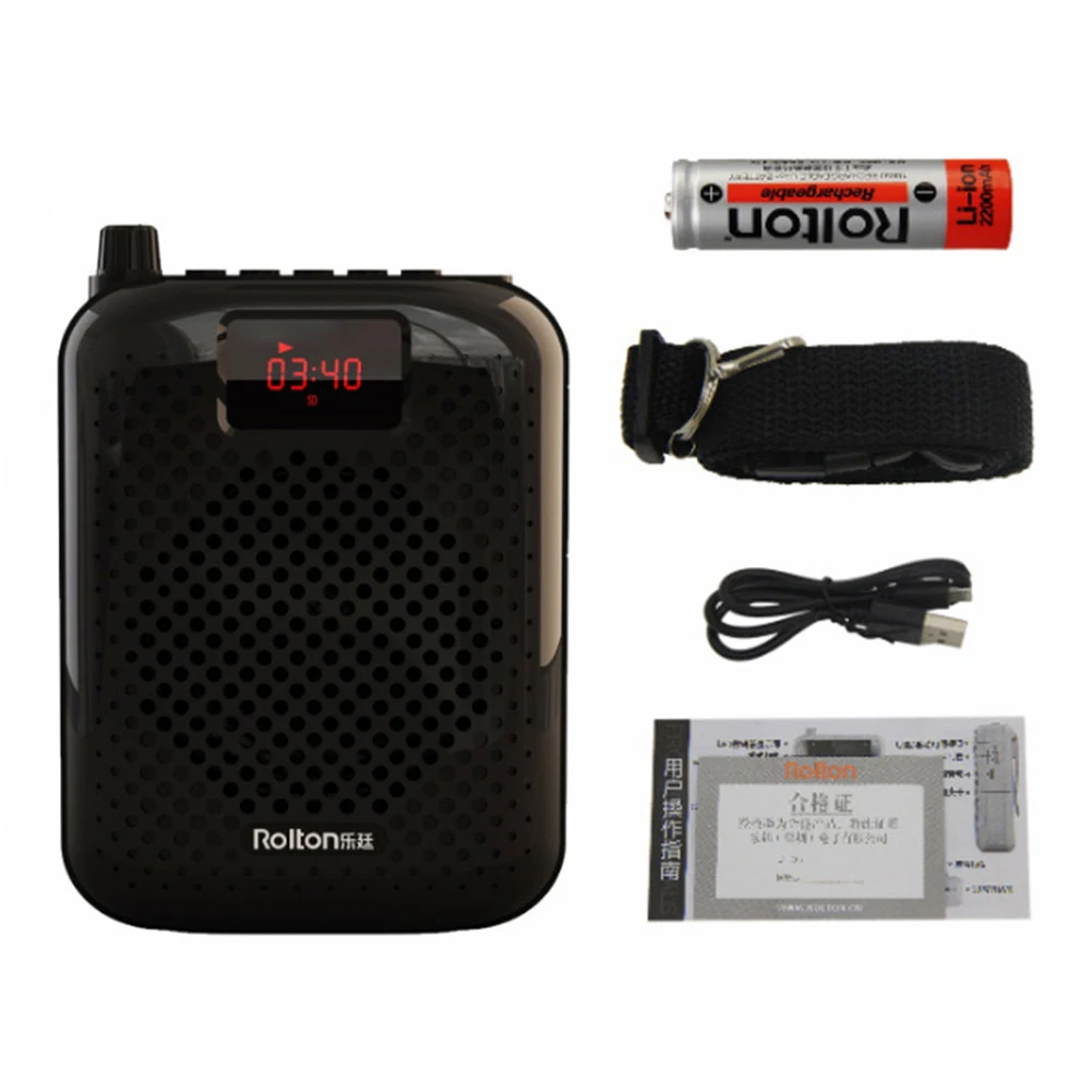 Оригинальный Микрофон Rolton K500 проводной динамик с Bluetooth усилитель голоса Мегафон