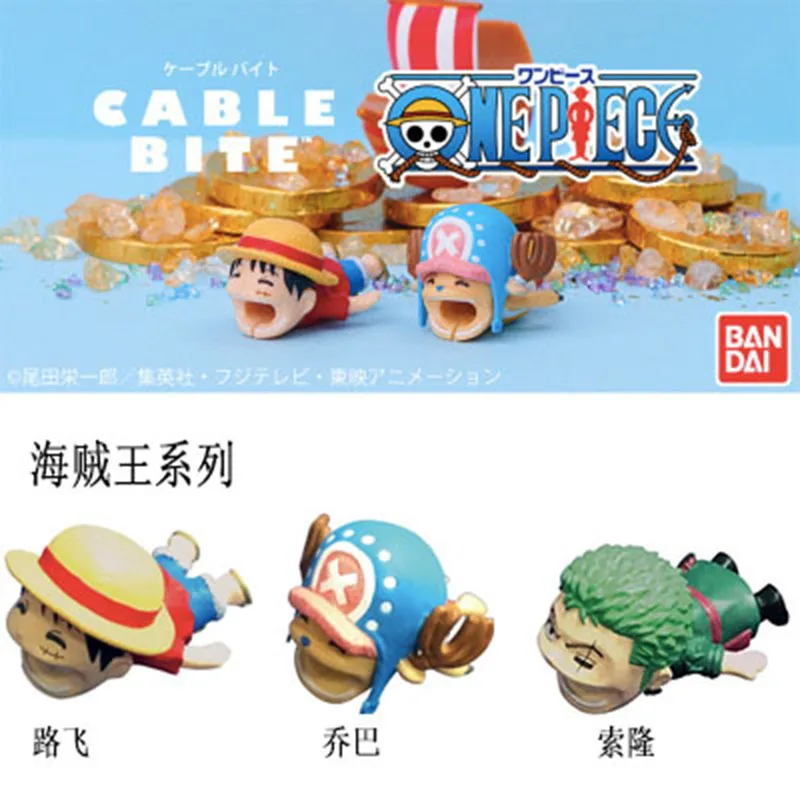 

Anime One Piece Luffy Zoro Doll Cable Cute Bite Protector USB Cover Protective Case Chopper for Iphone Cartoon Organizer Winder