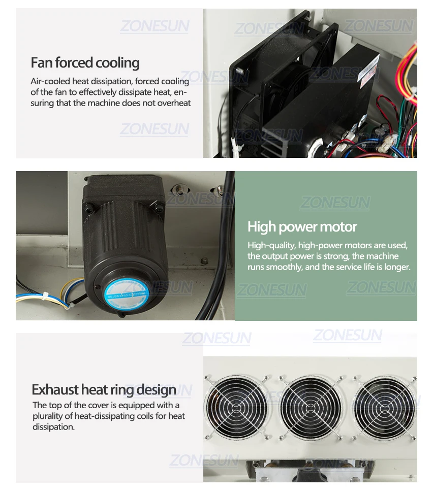 ZONESUN транзистор воздушного охлаждения рабочего электромагнитного непрерывного индукции запайки машина для витамины бутылки