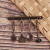 1/12 Dollhouse Miniature Accessories Mini Shovel Soup Spoon Storage Holder Simulation Furniture Kitchen Utensils For Decoration 1