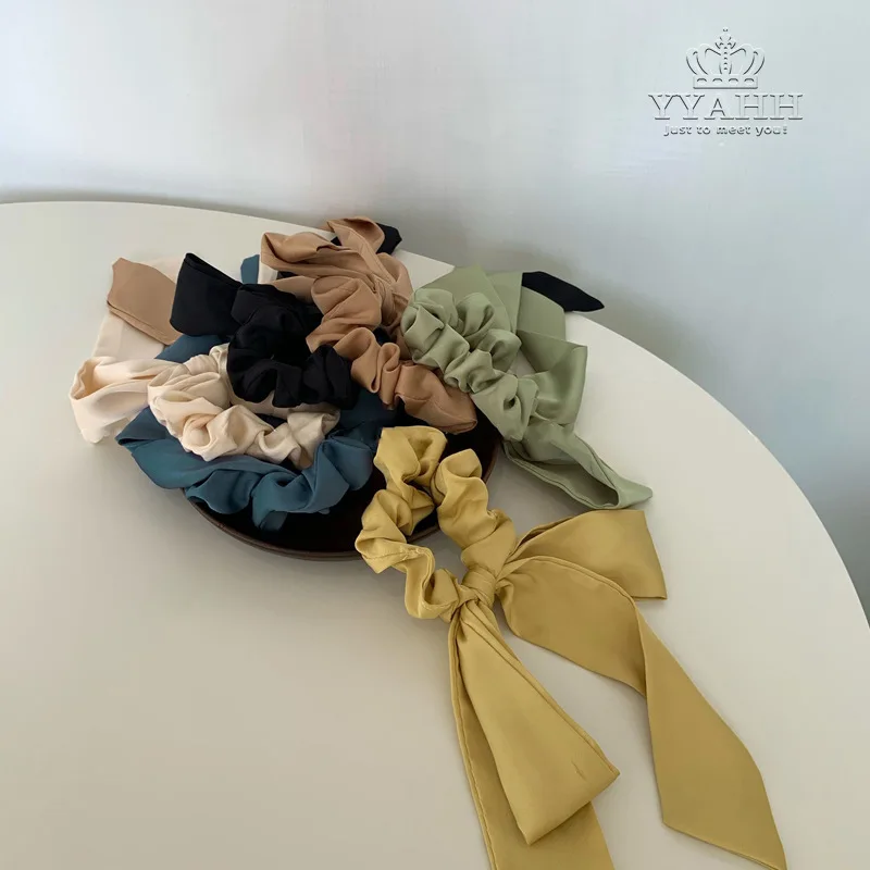 

Japan and Korea Net Red Hair Band Tie Hair Mori Bow Hair Accessories Small Design Fashion Hair Rope Hair Ring moda 2020