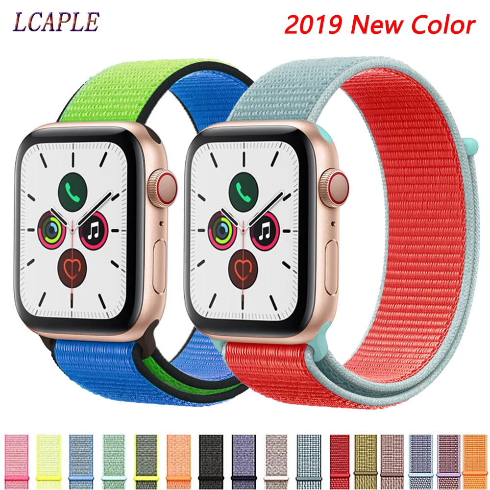 

Colorful Sports Woven Nylon 2 Watch Band For Apple Watch iwatch Series1 2 38mm 42mm Wrist bracelet Strap With watchband Adapter