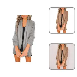 Spring Blazer Solid Color All Match Sweet Wear Resistant Spring Blazer Autumn Jacket for Home Spring Blazer Solid Color All Match Sweet Wear Resistant Spring Blazer Autumn Jacket for Home