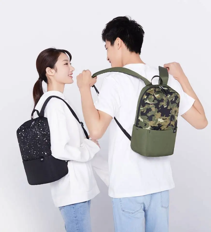 2Original Xiaomi Mi Small Backpack Leisure Sports Chest Pack Bag Camouflage Unisex 10L for Men Women Student Traveling Bag