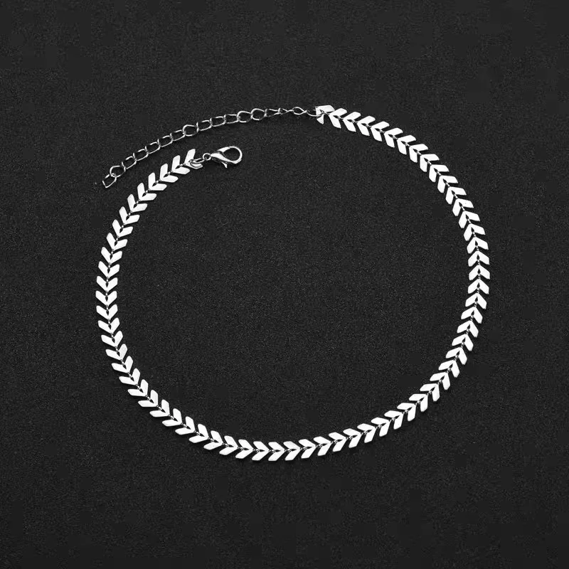 The silver layer Металлическое расшитое блестками женское короткое ожерелье-чокер в европейском и американском стиле - Окраска металла: The silver layer