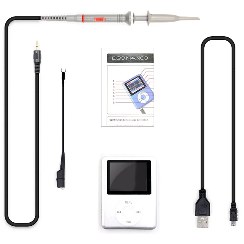 

DSO168 Handheld Mini Pocket Portable Ultra-Small Digital Oscilloscope 20M Bandwidth 100M Sampling Rate(1Set)