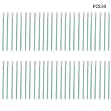 50 шт./упак. двойной Слои Пена Совет тампон для чистки сенсорного экрана губки палочки для струйный принтер