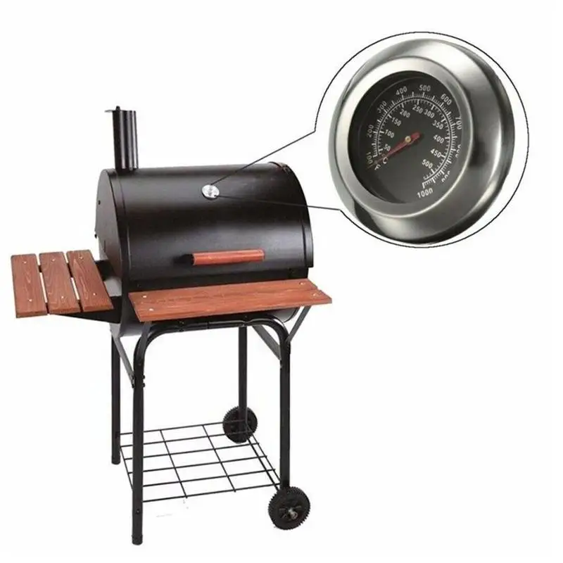 High-Temperature BBQ Smoker Grill Thermometer Gauge