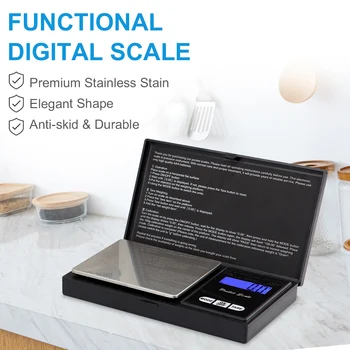 

New Kitchen Scale 500g/0.1g Food Scale with LCD Display High Accuracy Scale for Spice Herb Tea Leaf Jewelry Digital Pocket Scale