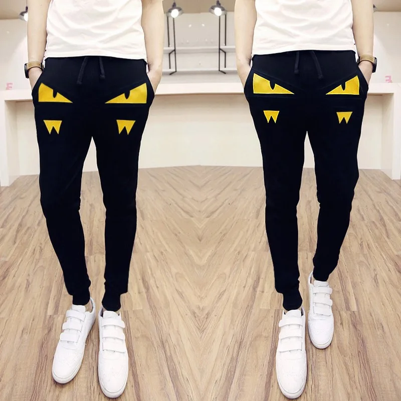 

Special Offer Summer Korean-style Slim Fit Skinny Pants Little Monster Printed Harem Loose-Fit Sports MEN'S Trousers