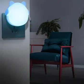 

LED Night Lamp Light Sensor Control Remote Control Bedroom 110V/220V Livingroom Night For Children Plug light EU/US I8J3