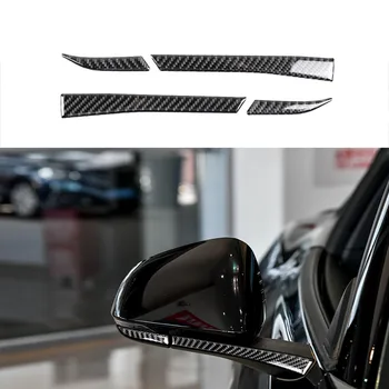 

4 Pcs Carbon Fiber Car Rearview Mirror Trim Cover Stickers Decoration forFord Mustang 2015-2018