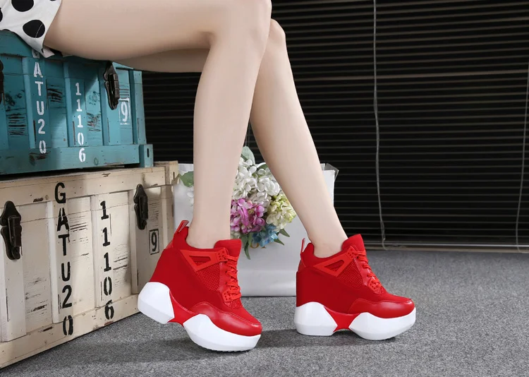 12cm Thick Sole Fashion Sneakers for Women - true-deals-club