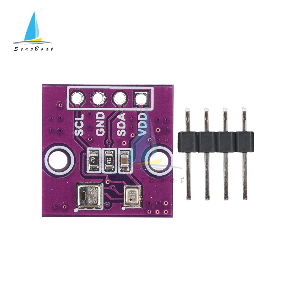 Sensor Module Pressure Sensor Module DC 2.0-5V I2C Interface AHT20 + BPM280 Digital Temperature Humidity Sensor High Precision Atmospheric Pressure Sensor For Arduino