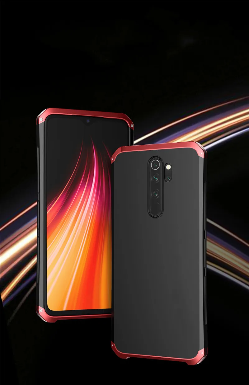 Для Xiaomi Redmi Note 8 чехол Роскошный металлический алюминиевый+ PC чехол для телефона противоударный чехол для Xiaomi Remi Note 8 pro Fundas