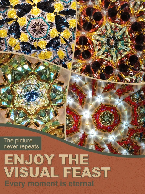 MORLENS Sandalwood kaleidoscope multi prism cultural creativity birthday gift for girl, boy, friend, lover souvenir 2