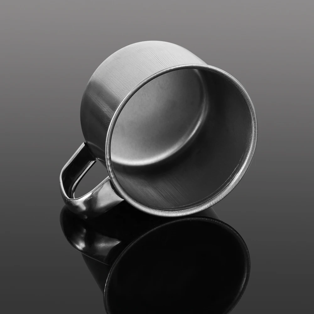 Stainless Steel Cup 200ml Portable Outdoor Travel Coffee Tea Mug Camping Mini Metal Kitchen Milk