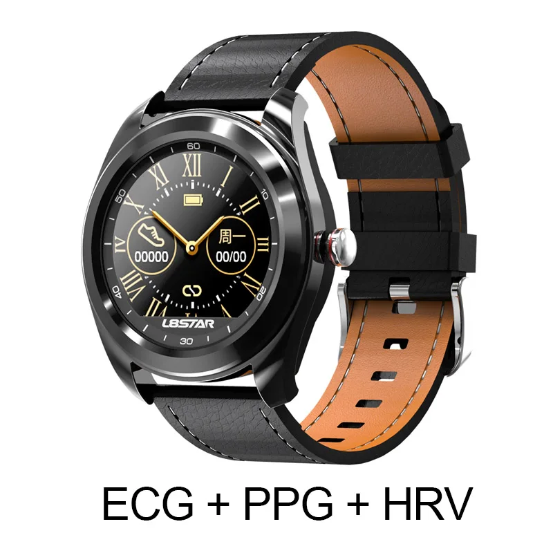  B6 Smart Fitness Watch ECG PPG HRV Heart Rate Blood Pressure Sleep Monitor Health Tracker Sport Bus - 4000074907142